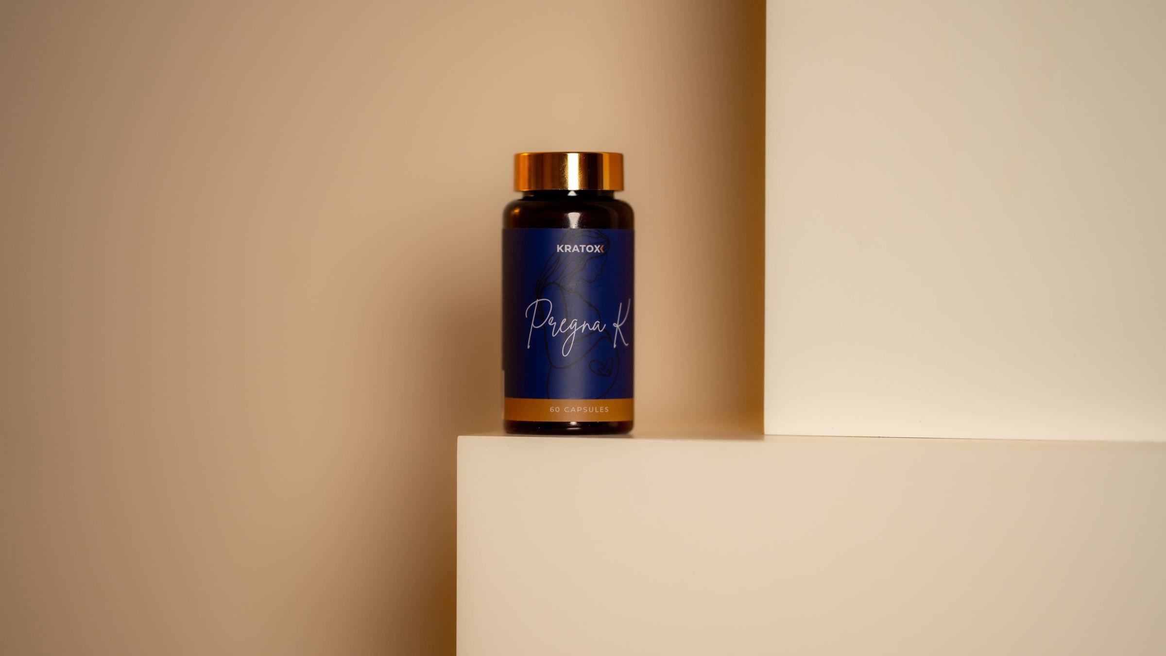 Pregna K photographed on a studio plinth