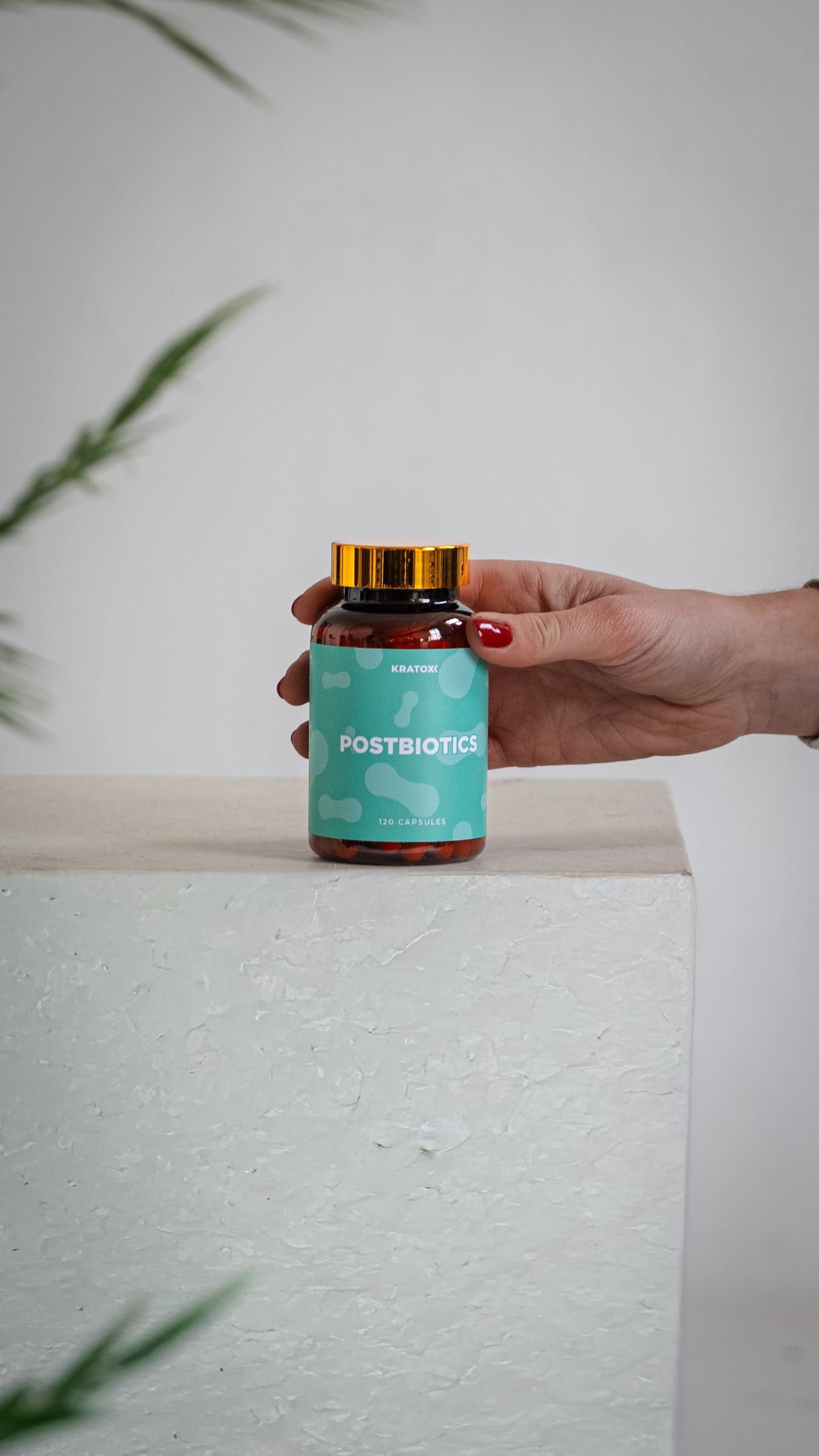 Turquoise AOB gummies in a clean studio setting