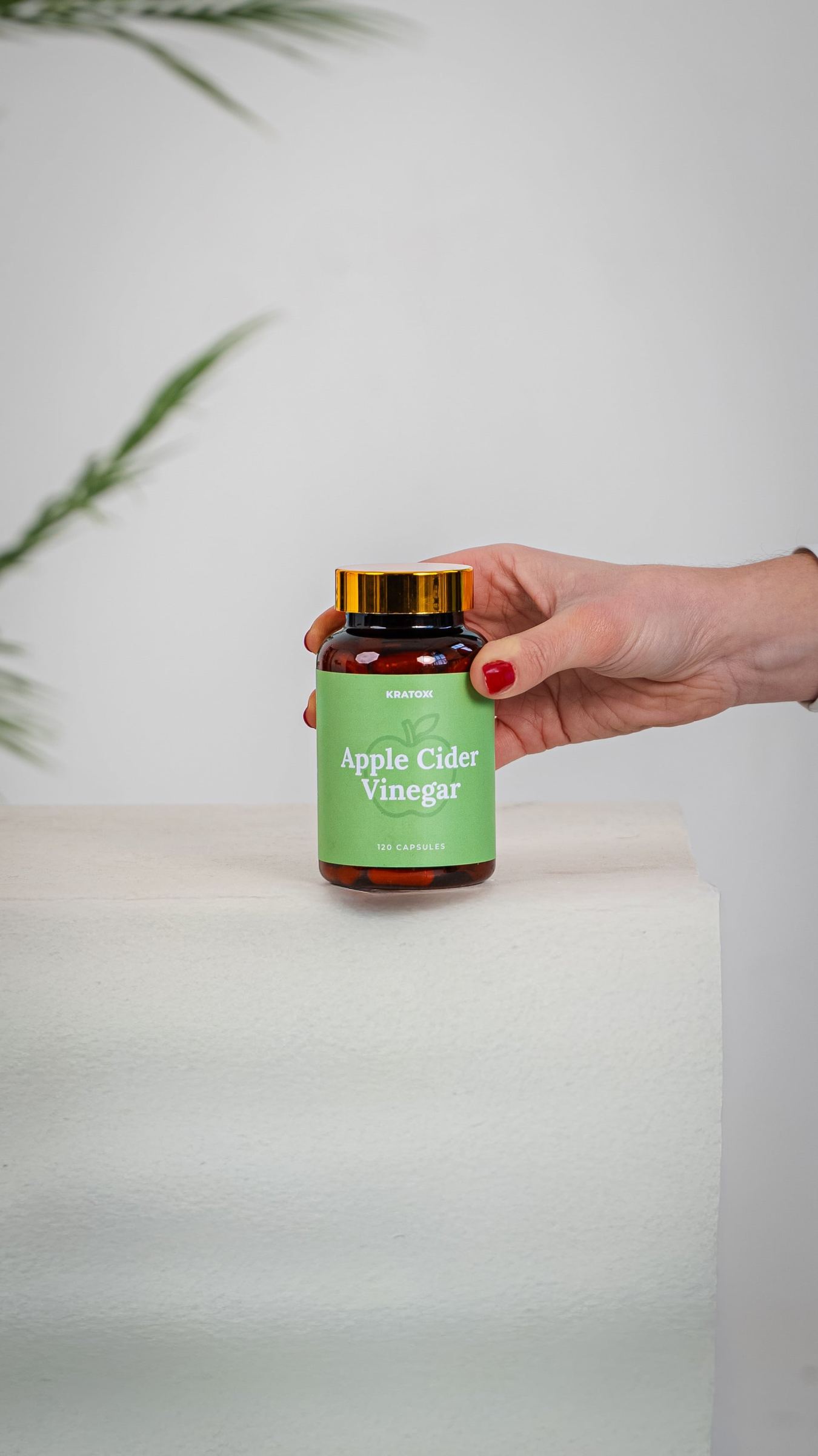 Green AOB gummies in a clean studio setting