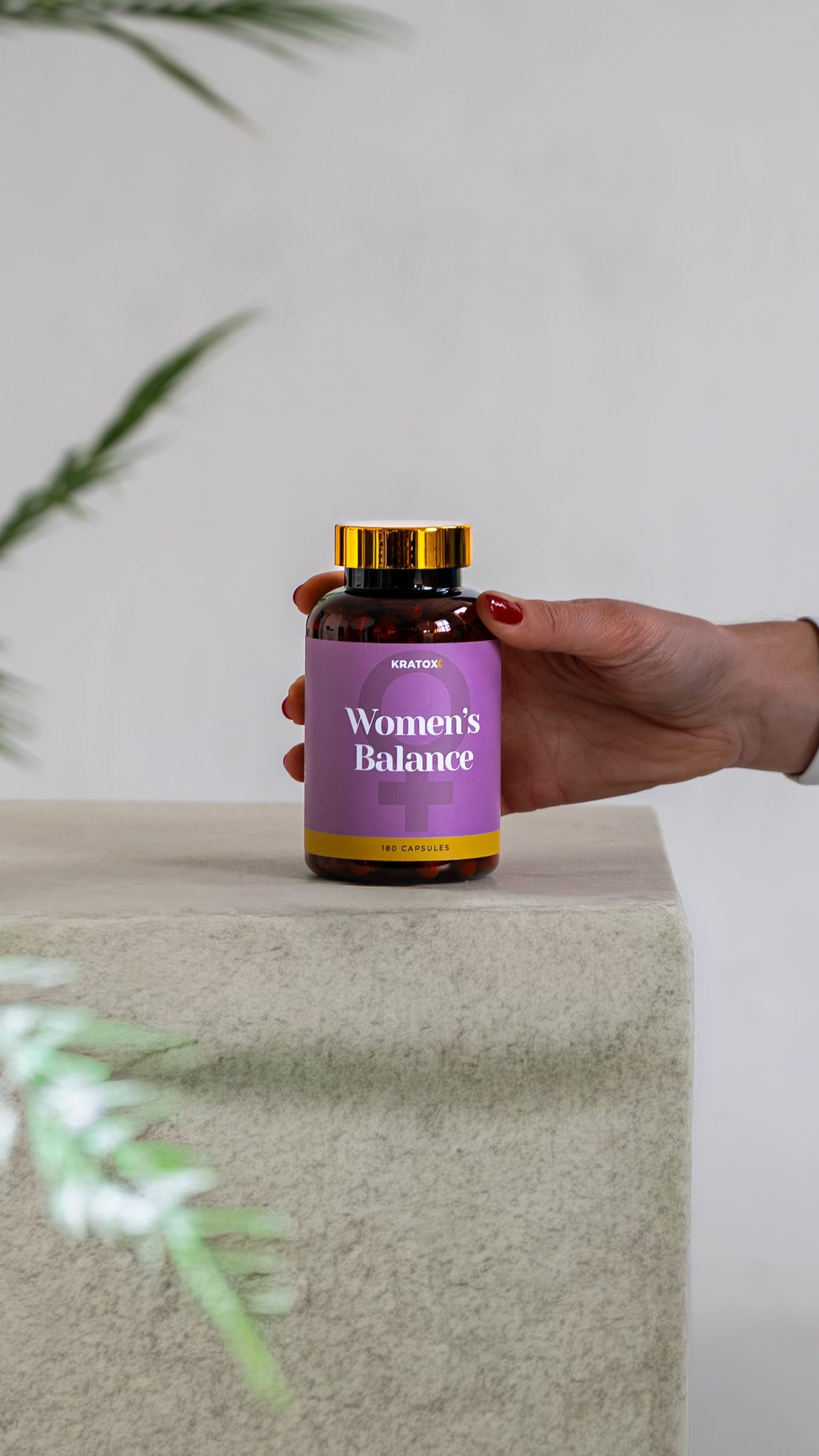 Purple AOB gummies in a clean studio setting