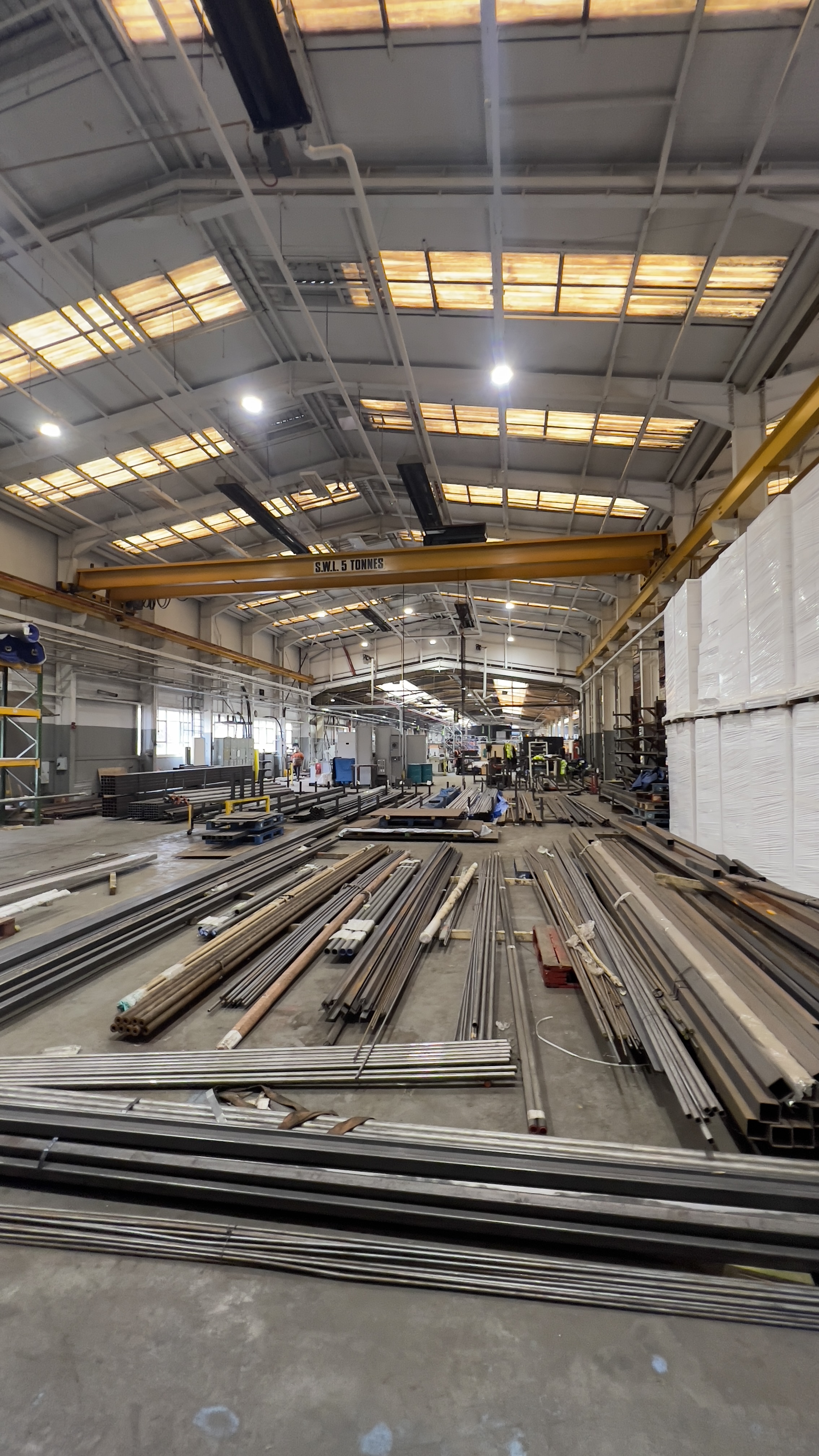 The scale of the manufacturing floor