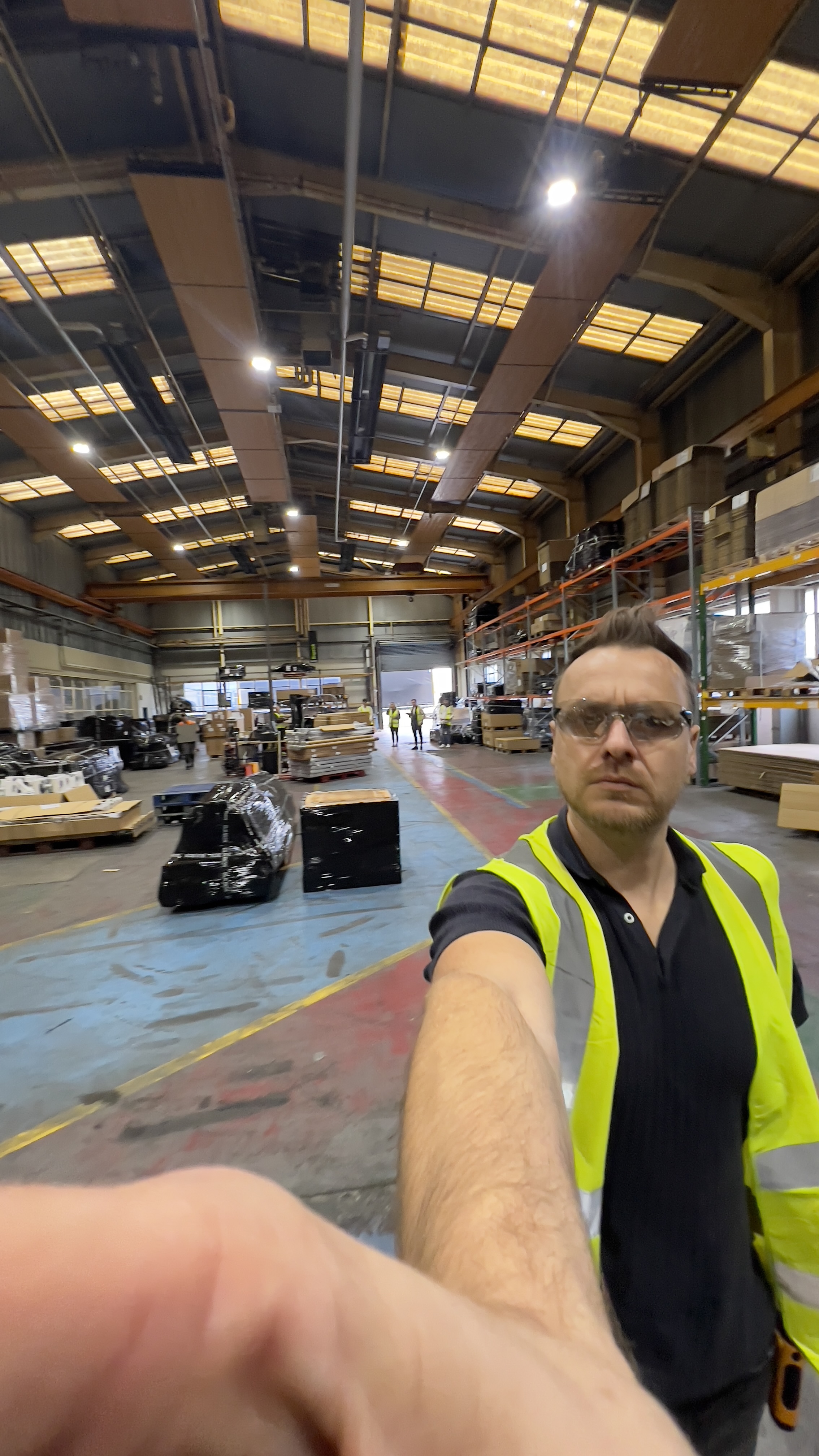 Behind the scenes in the warehouse