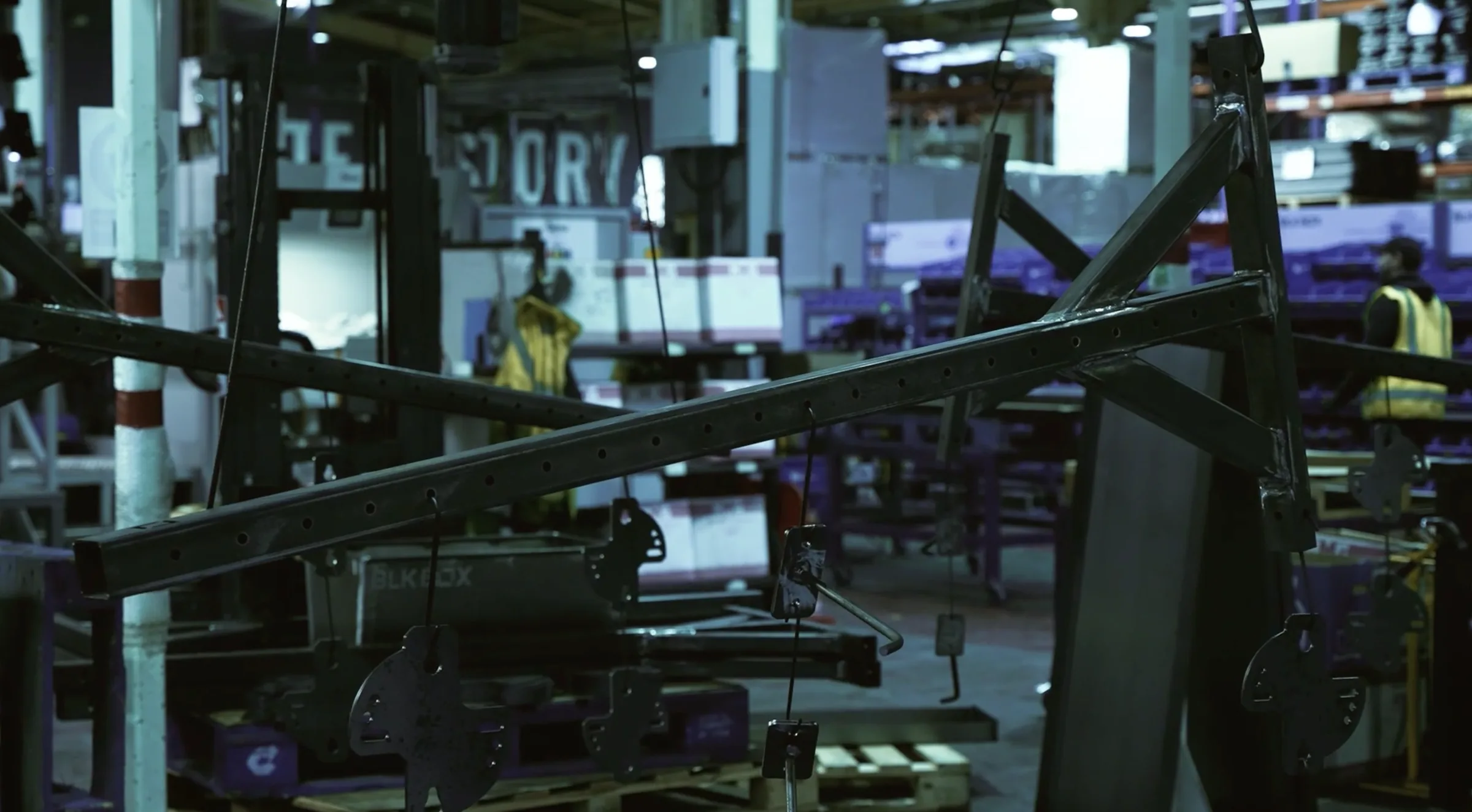 Frames moving through production