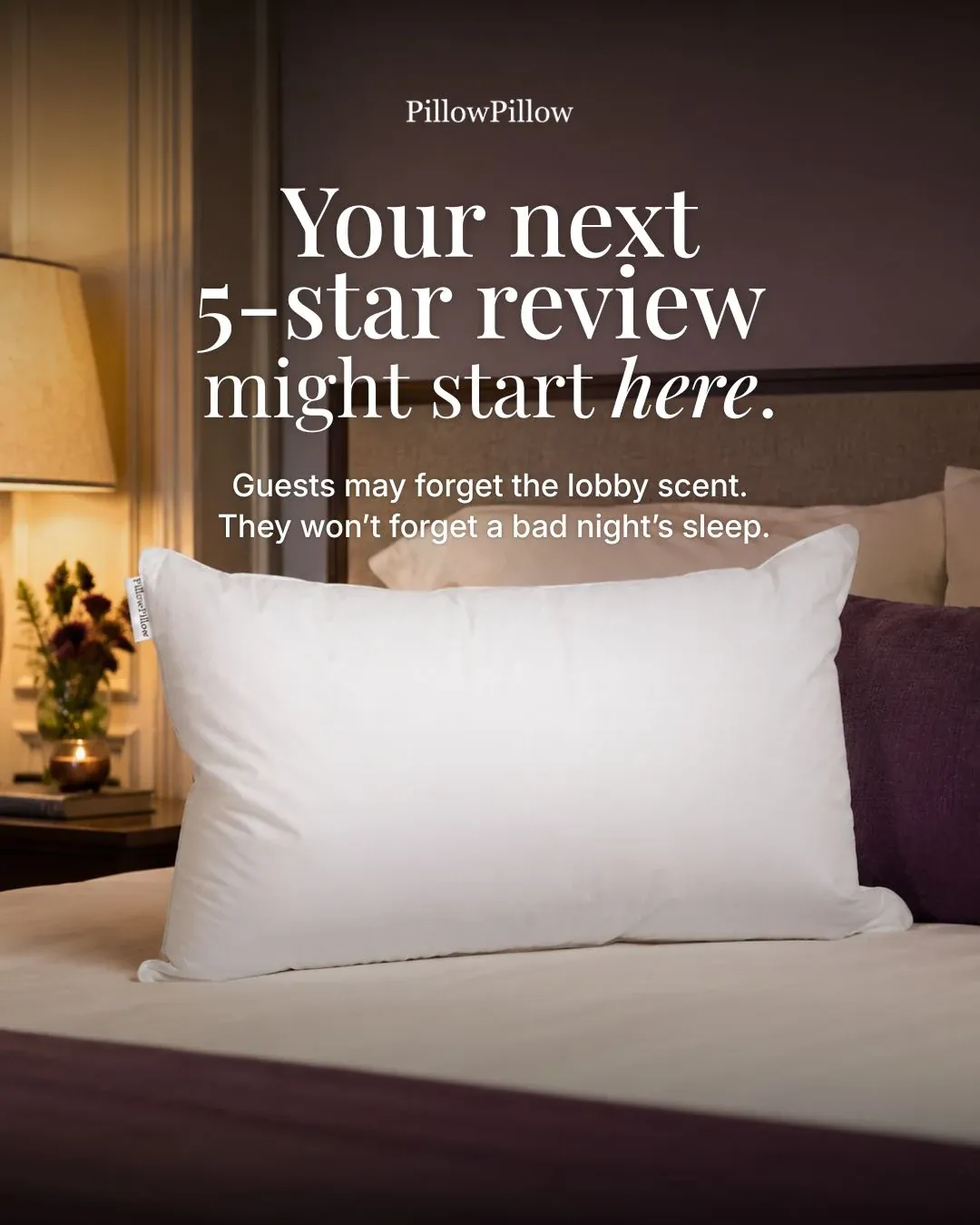 Hospitality-focused finished social creative