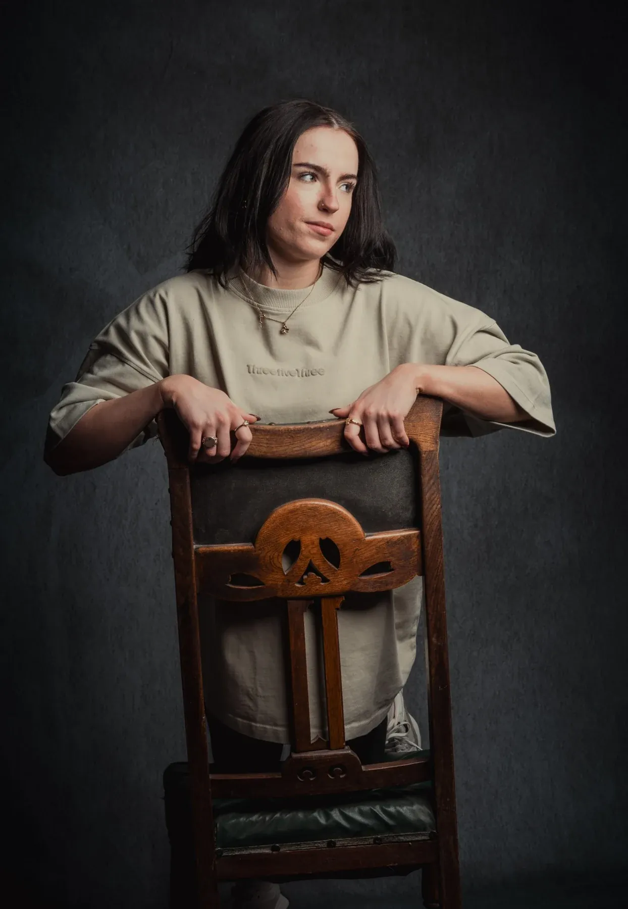 ThreefiveThree — studio chair portrait