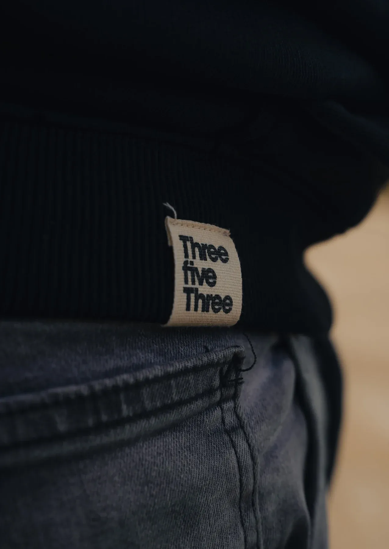 ThreefiveThree — woven brand label